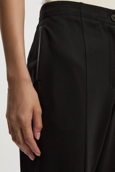 Ponte And Pu Mix Tailored Slim Leg Trouser - Image 3