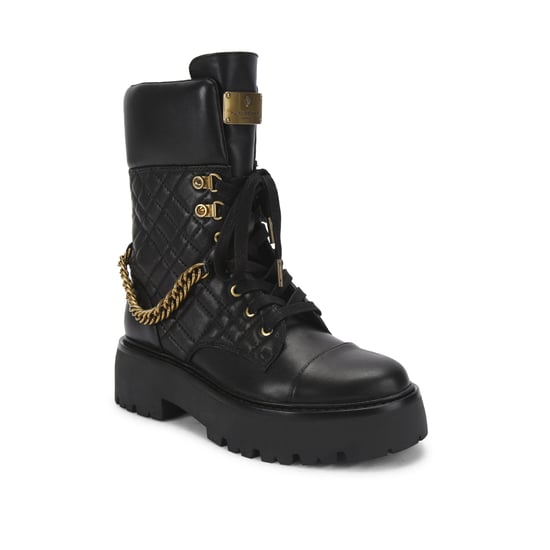 Kurt Geiger London Leather Brixton Cuff Lace Up Boots - Image 2