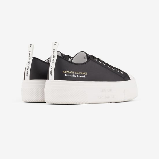 Women's Armani Exchange Trainers in Black - Image 3