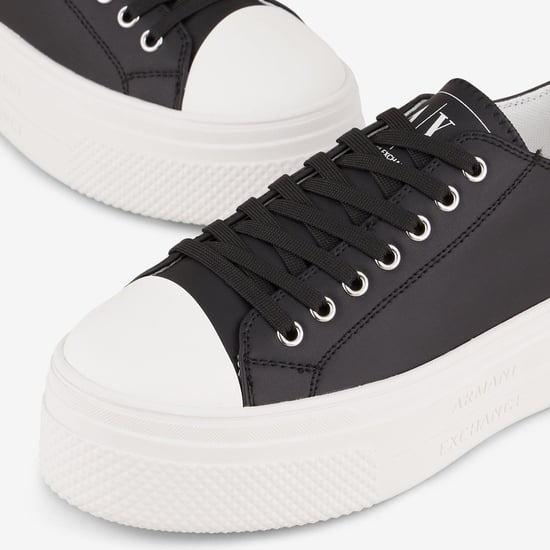 Women's Armani Exchange Trainers in Black - Image 4