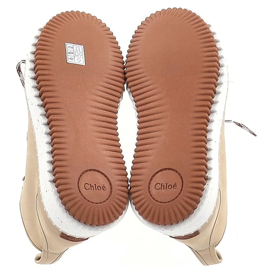 Chloé Lilli Nubuck Platform Ankle Boots in Beige Sheepskin - Image 6