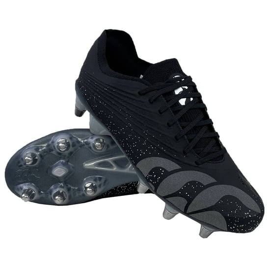 Canterbury Unisex Adult Stampede Groundbreak Elite Soft Ground Rugby Boots (Black/Silver) - Image 6