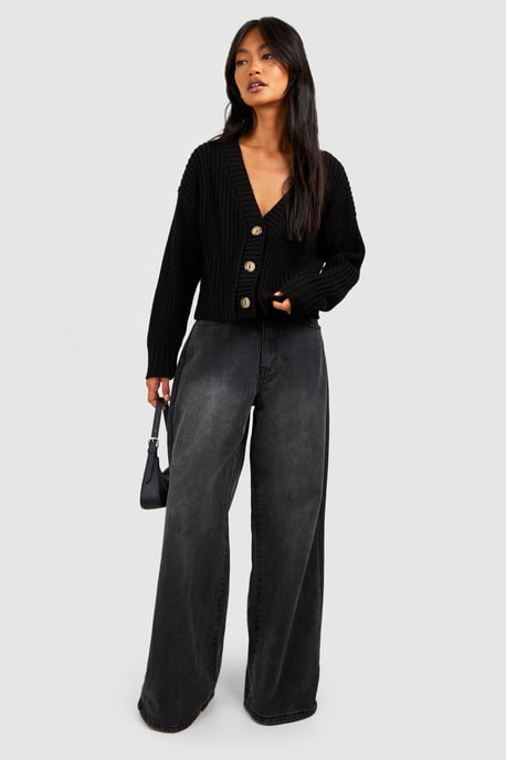 Button Through Crop Cardigan - Image 3