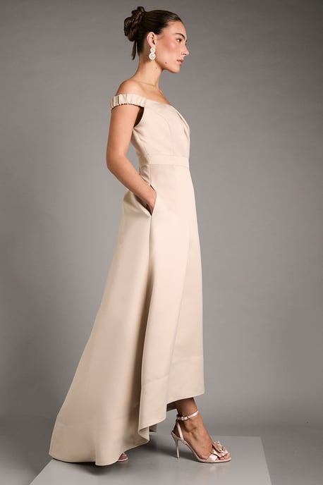 Bardot Fit and Flare Hi Low Hem Maxi Dress - Image 4