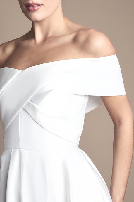 Bardot Origami Satin Wedding Dress - Image 5