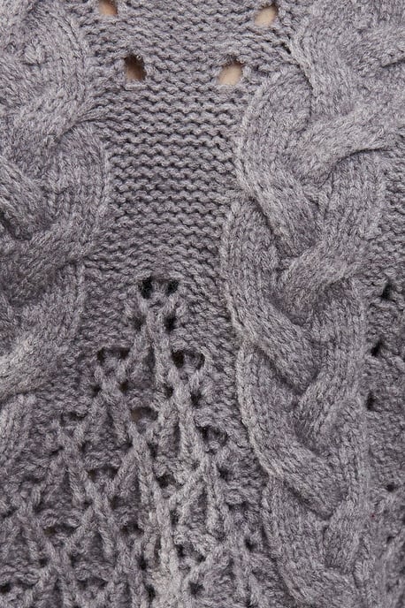 Chunky Cable Knit Roll Neck Jumper - Image 5