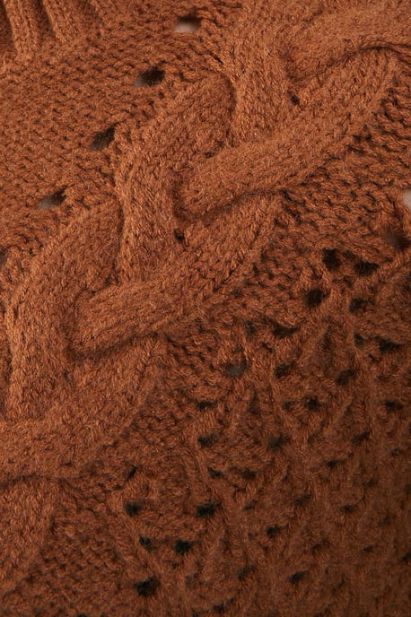 Chunky Cable Knit Roll Neck Jumper - Image 5