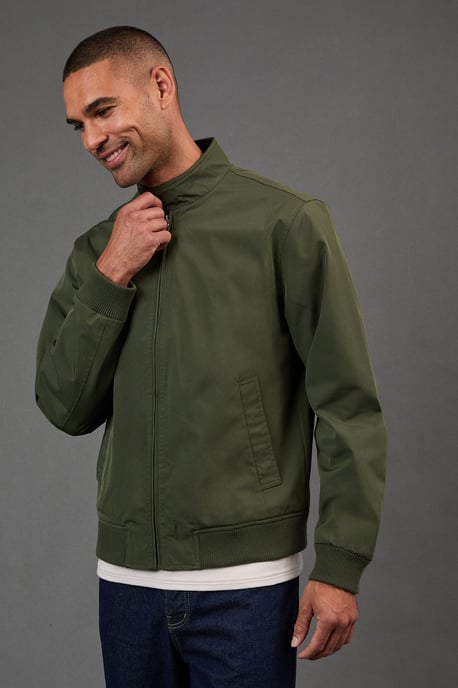 Khaki Classic Harrington Jacket - Image 3