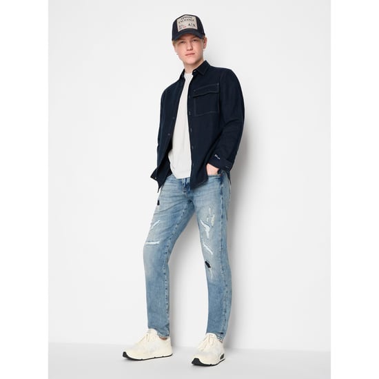 Men's Armani Exchange J13 Slim-Fit Jeans in Indigo - Image 2