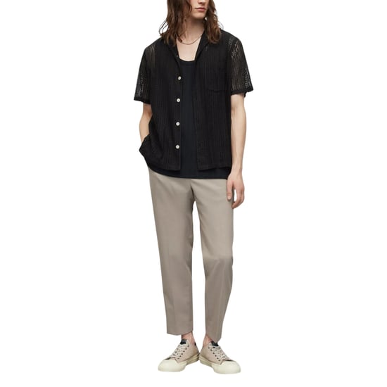 All Saints Mens Shirt Short Sleeve Summer Relaxed Fit Casual Holiday New Cotton - Image 2
