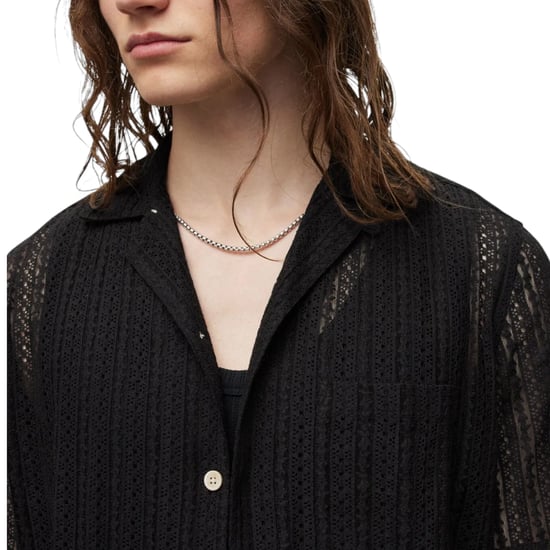 All Saints Mens Shirt Short Sleeve Summer Relaxed Fit Casual Holiday New Cotton - Image 3