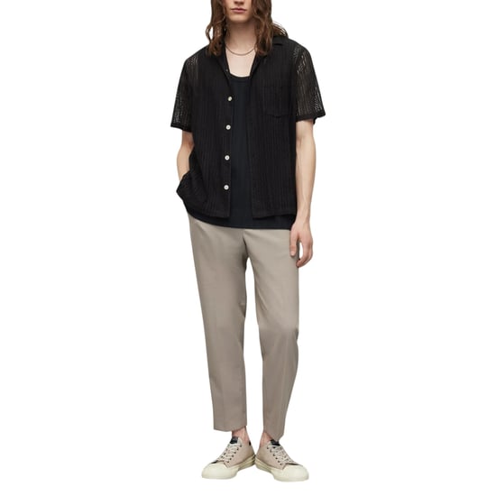 All Saints Mens Shirt Short Sleeve Summer Relaxed Fit Casual Holiday New Cotton - Image 4