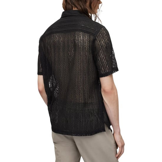 All Saints Mens Shirt Short Sleeve Summer Relaxed Fit Casual Holiday New Cotton - Image 5