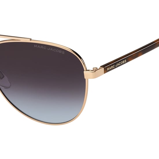 Marc Jacobs Brown Teal Lens Havana Detail Gold Solglasögon - Image 4