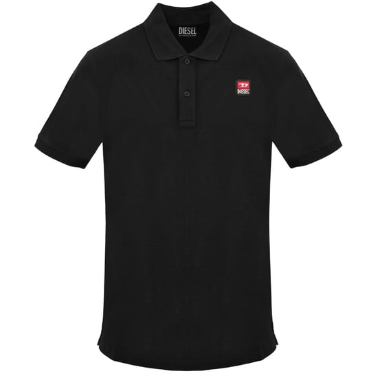 Diesel Small Patch Logo Zwart Kaviaar Poloshirt - Image 1