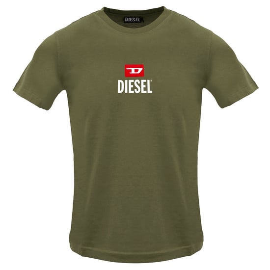 Diesel Just Small Nieuw D Logo Groen Diepte T-shirt - Image 1