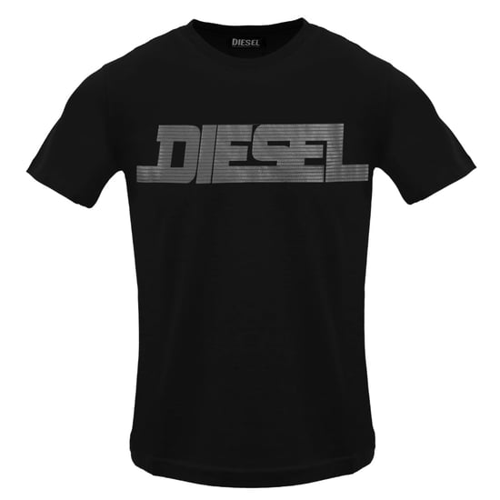 Diesel Monotone Logo Zwart Kaviaar T-shirt - Image 1