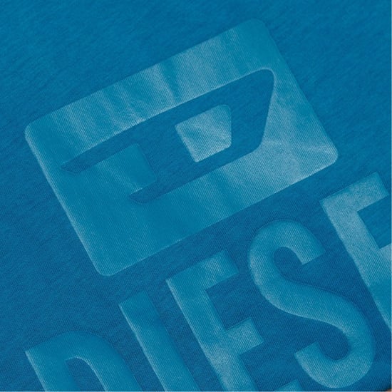Diesel Monotone Logo Blue Sapphire T-shirt - Image 2