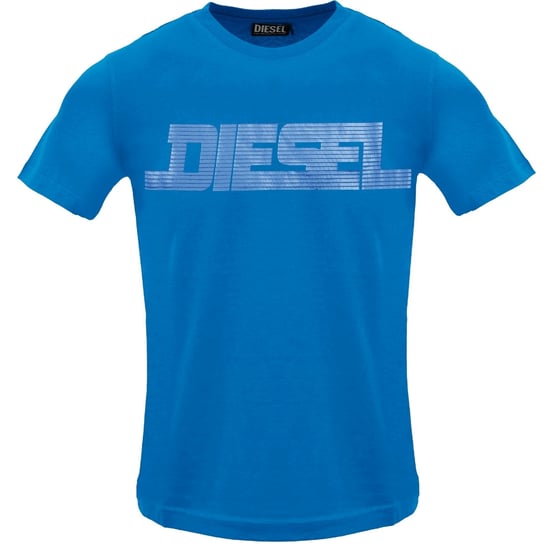 Diesel Monotone Diesel Logo Blue Sapphire T-shirt - Image 1