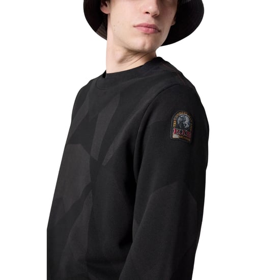 Parajumpers K2 Pr Black Skydrift Print Sweatshirt - Image 3