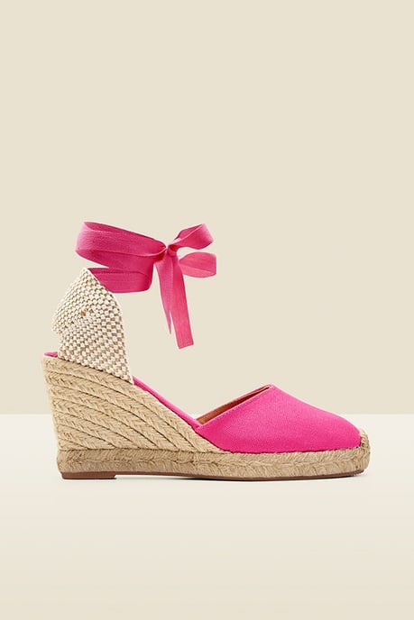 Perla Hot Pink Valenciana Wedge Espadrille - Image 1