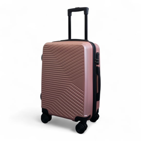 Hard Shell Rose Gold Cabin 48 x 37 x 20 cm Secure Luggage Suitcase Suitable for Easyjet, Ryanair - Image 4