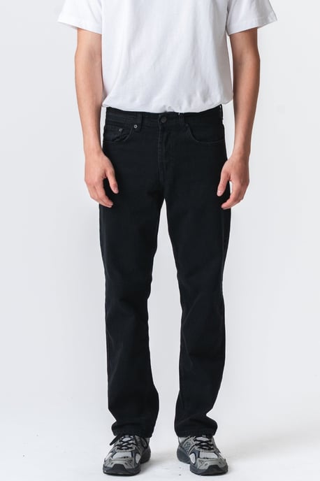 Relaxed Fit Jeans - Solid Black - Image 3