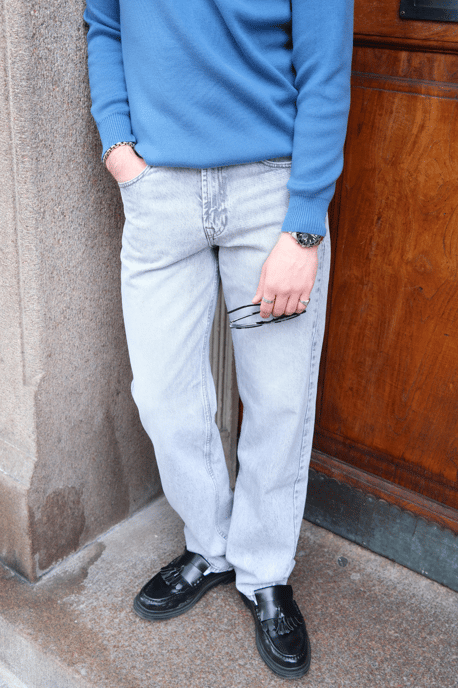 Relaxed Fit Jeans - Grå denim - Image 2