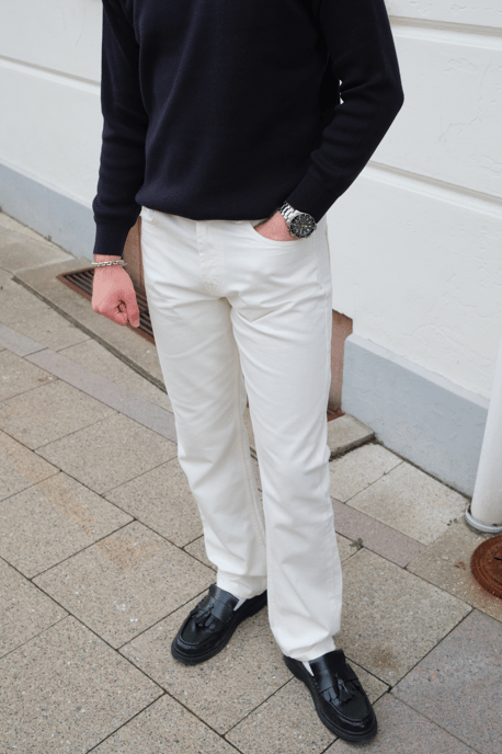 Relaxed Fit Jeans - Vit Denim - Image 2
