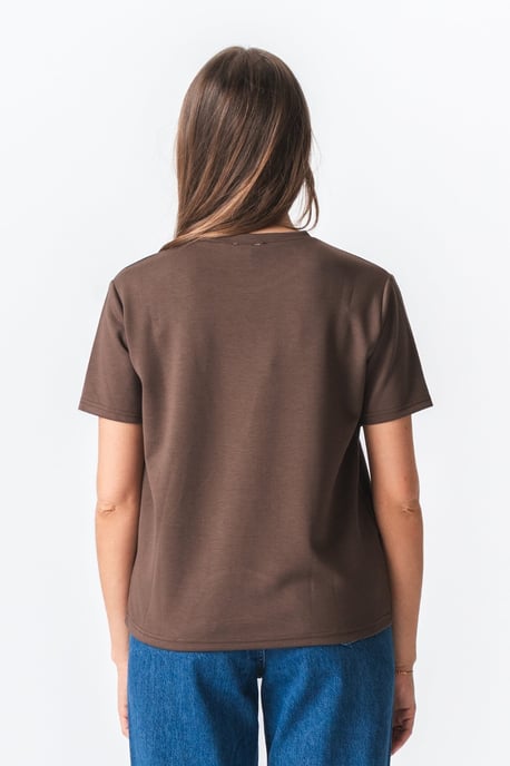 Leah Loose T-shirt - Bruin - Image 3
