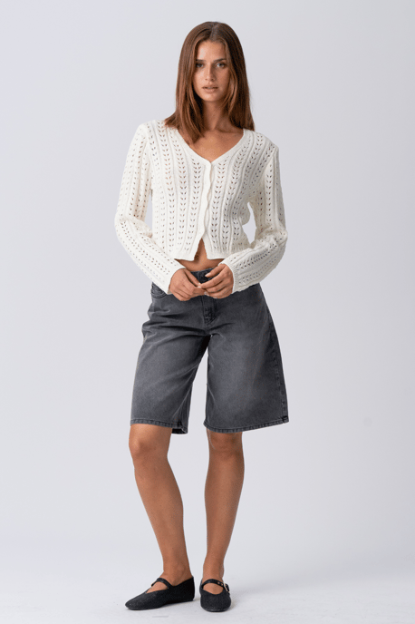 Denim Jorts - Zwarte denim - Image 2