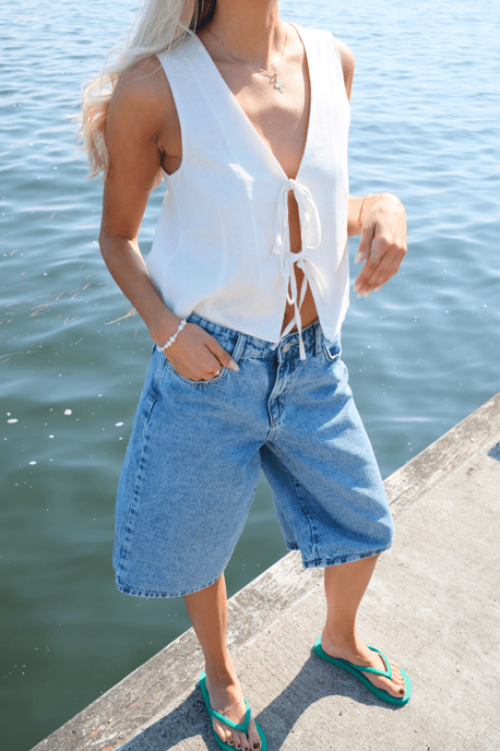 Linneväst - Off White - Image 3
