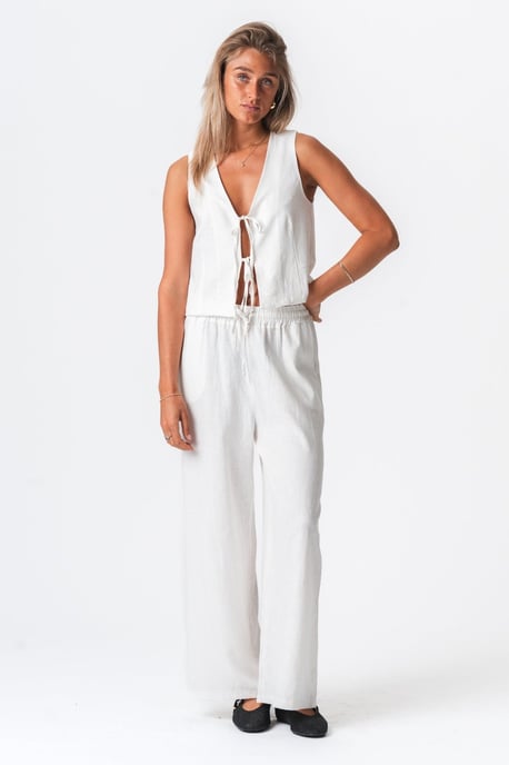 Linneväst - Off White - Image 5