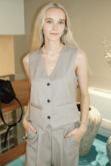 Nadia Vest - Beige - Image 6