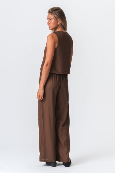 Linnen broek - Bruin - Image 4
