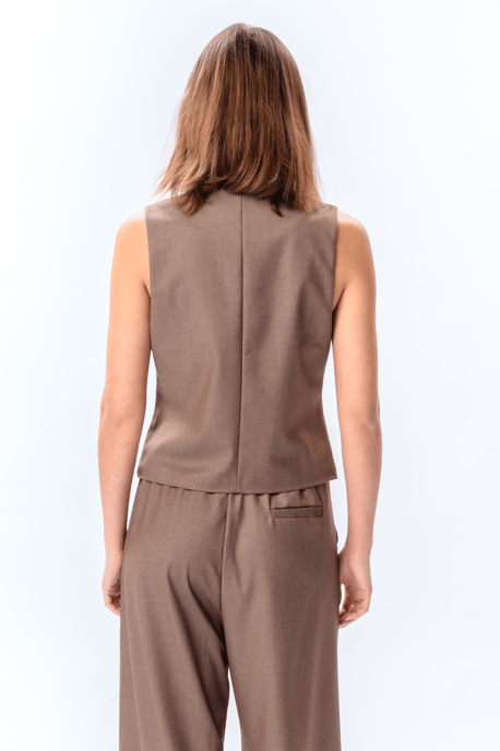 Nadia Vest - Taupe - Image 5