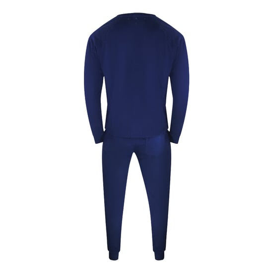 Aquascutum Iconic Crest Marineblauwe Trainingsset Met Ronde Hals - Image 2