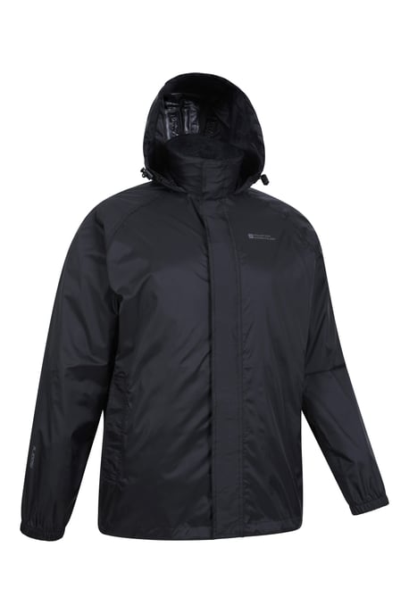Mens 'Pakka II' Waterproof Packable Breathable Hooded Full Zip Jacket Medium Blue - Image 6