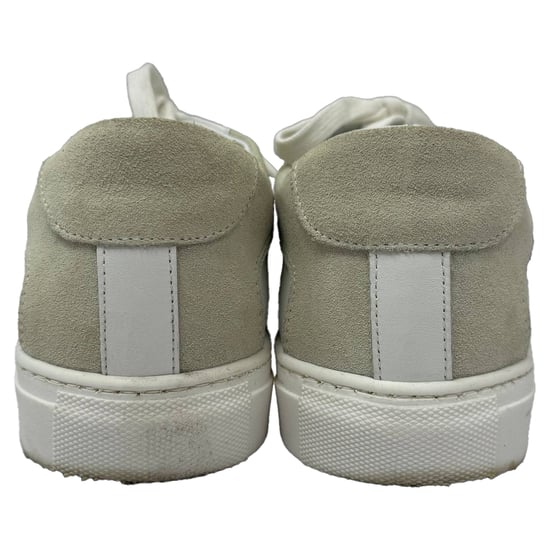 Iris & Ink Low-Top Sneakers in White Leather and Suede - Image 3