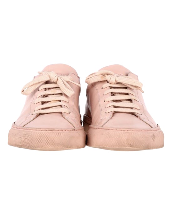 Common Projects Original Achilles Lage Sneakers in Roze Leer - Image 2