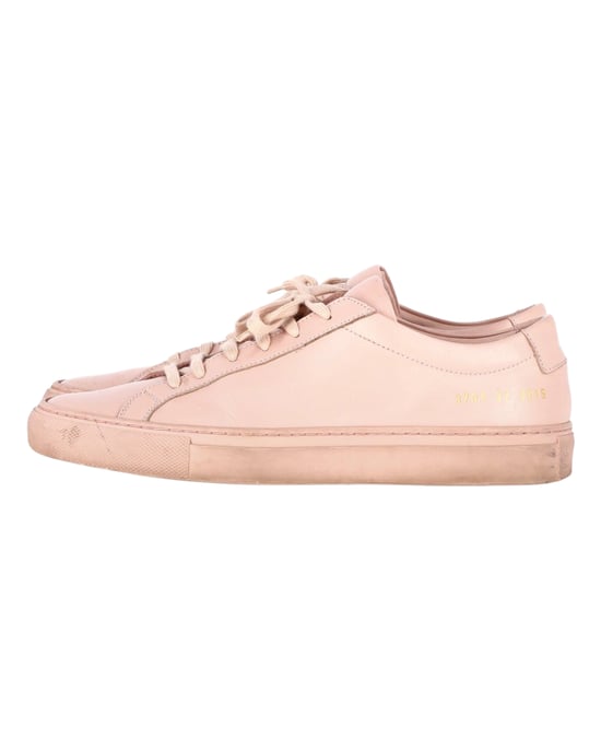 Common Projects Original Achilles Lage Sneakers in Roze Leer - Image 4