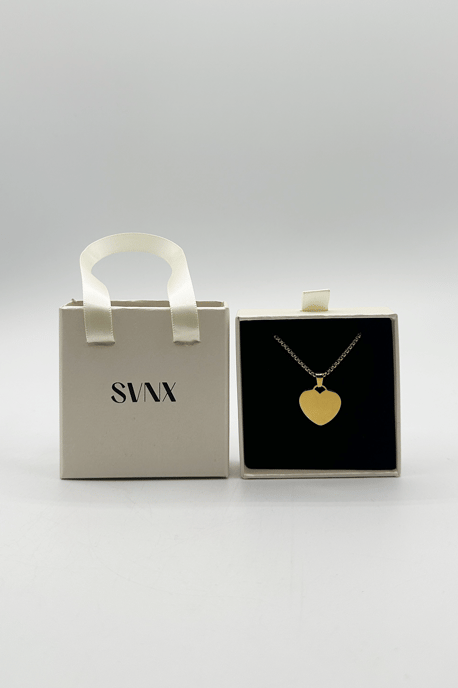 Heart Shape Pendant Necklace in Gold - Gift boxed - Image 2