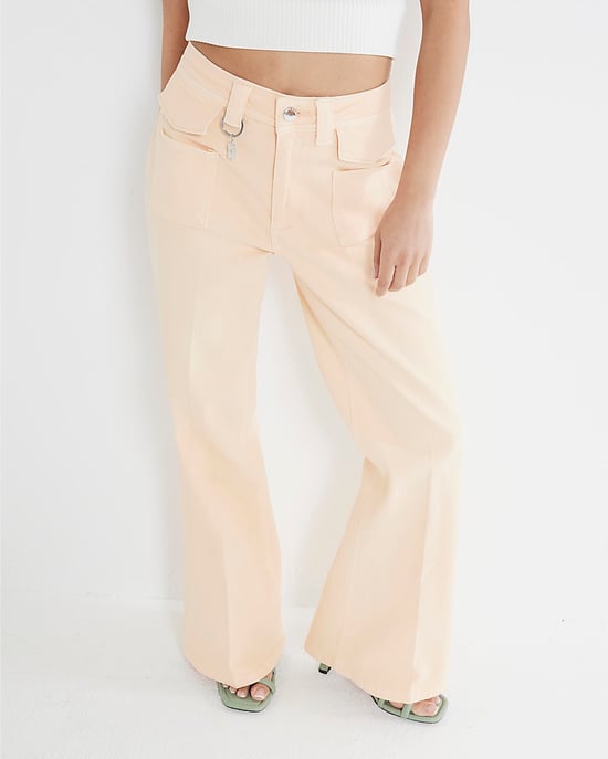 River Island Womens Flared Jeans Petite Orange - Image 1