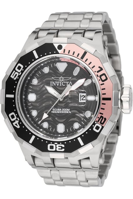 Invicta Pro Diver 48515 Heren Horloge - Quartz Uurwerk - Roestvrij Staal met zwarte Wijzerplaat - 52mm - Image 1