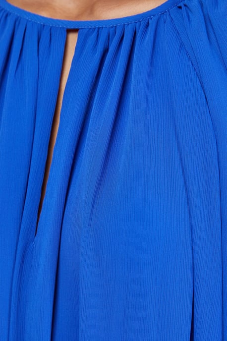 Chiffon High Neck Trapeze Maxi Dress - Image 5