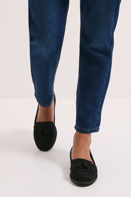 Wide Fit Leigh Fringe Loafers - Image 3