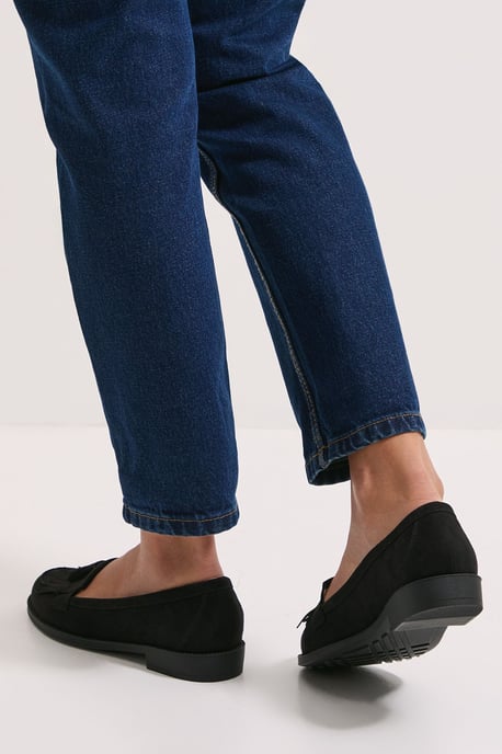 Wide Fit Leigh Fringe Loafers - Image 4