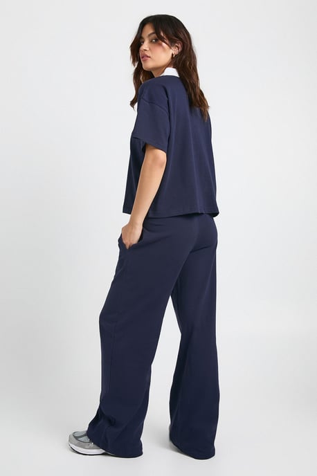 Contrast Drawcord Straight Leg Trouser - Image 2