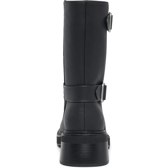 ONLY BUTTER-2 Polyurethaan Dames Zwarte Hak Mid Calf Laarzen - Image 2