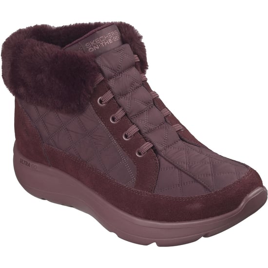 Skechers On-The-Go Encore Elisa Textiel Dames Burgundy Winter Enkellaarsjes - Image 1